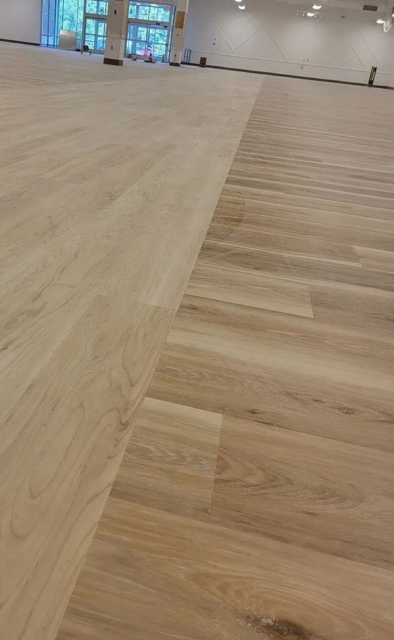 two designs of wooden flooring